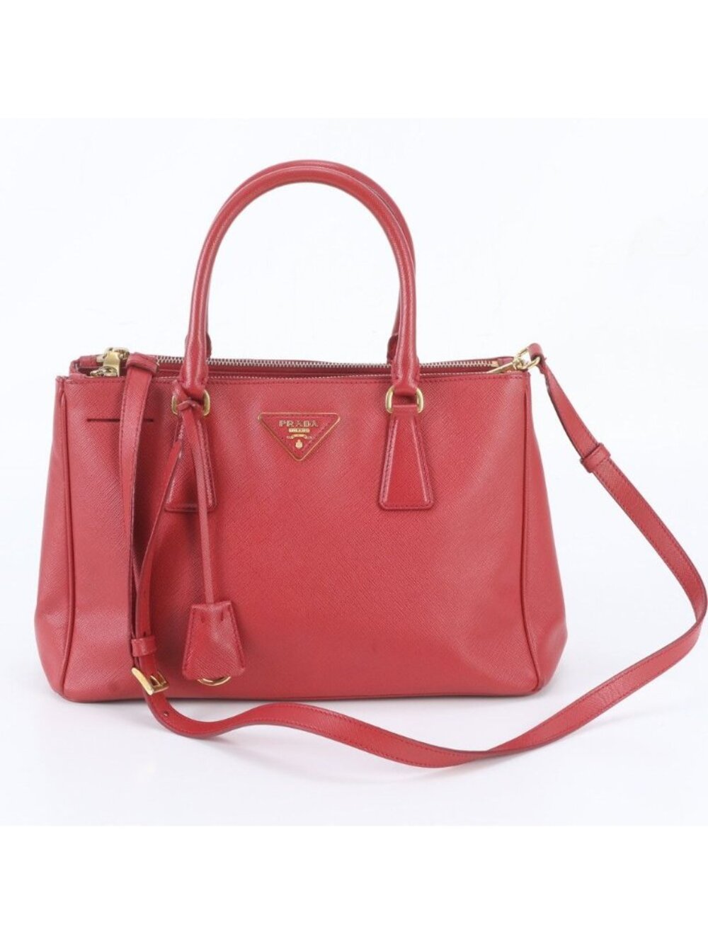 Prada Saffiano Leather Galleria 2-Way Shoulder Bag Crossbody Hand